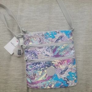 Kipling KeikoMarble Crossbody Bag + Melanie Monkey KeyChain
